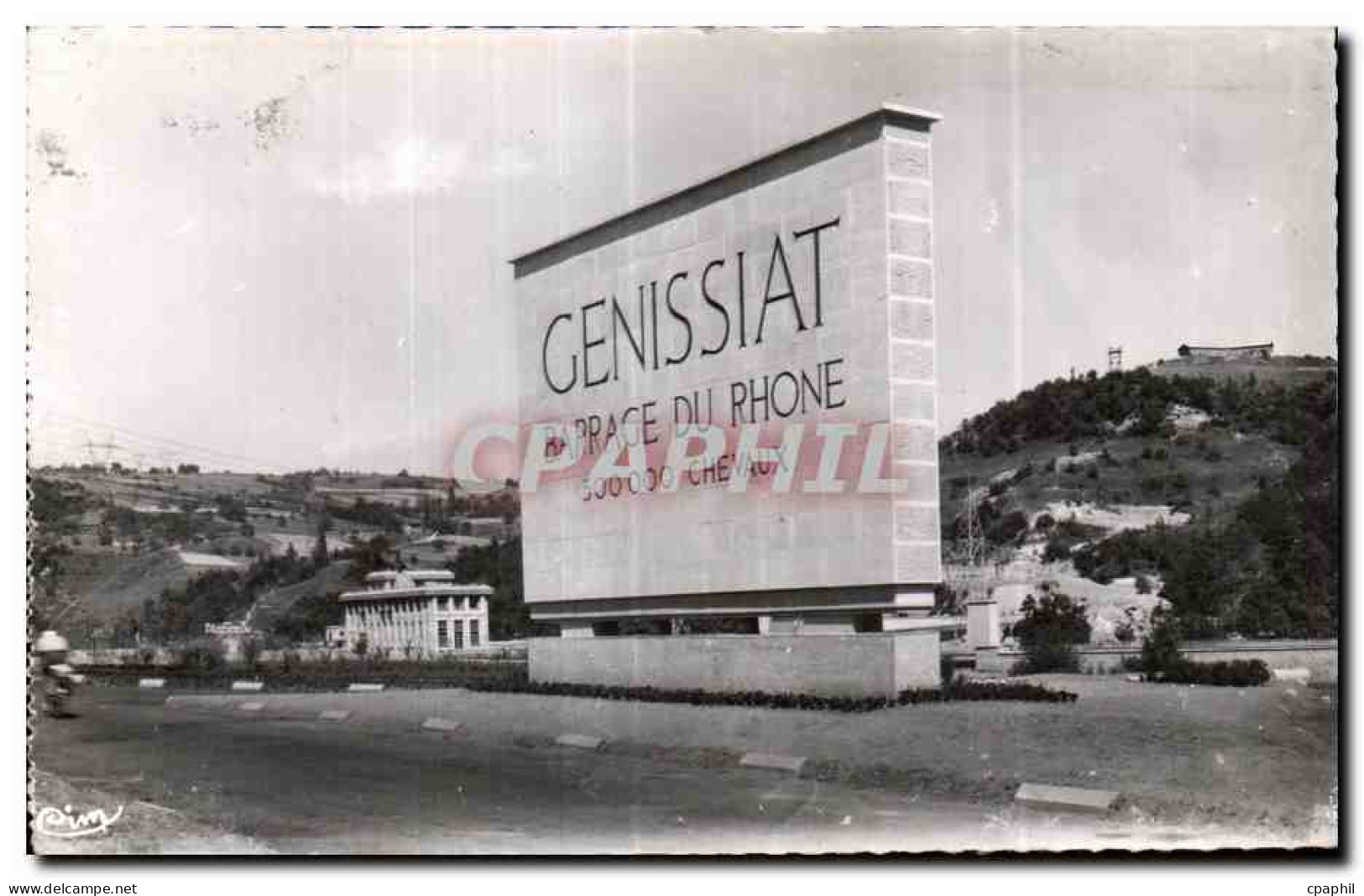 CPA Barrage de Genissiat Ain Monument commemorrlif