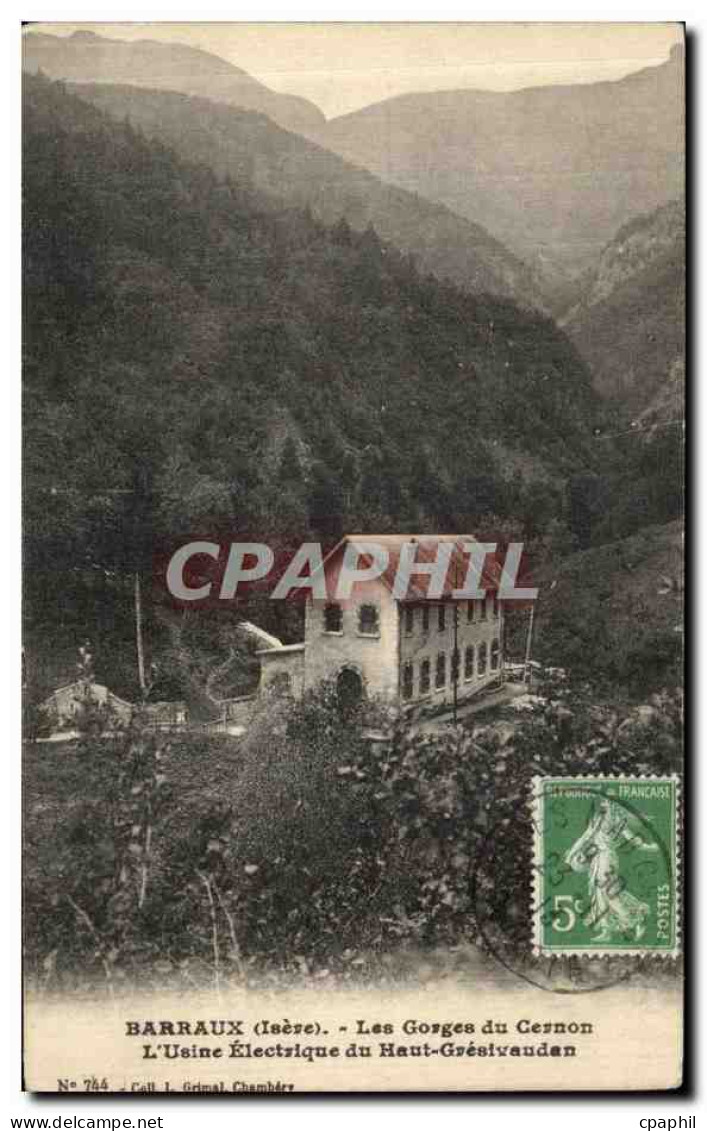 CPA Barraux Les Gorges du Cernon L usine electrique du Haut Gresivaudan