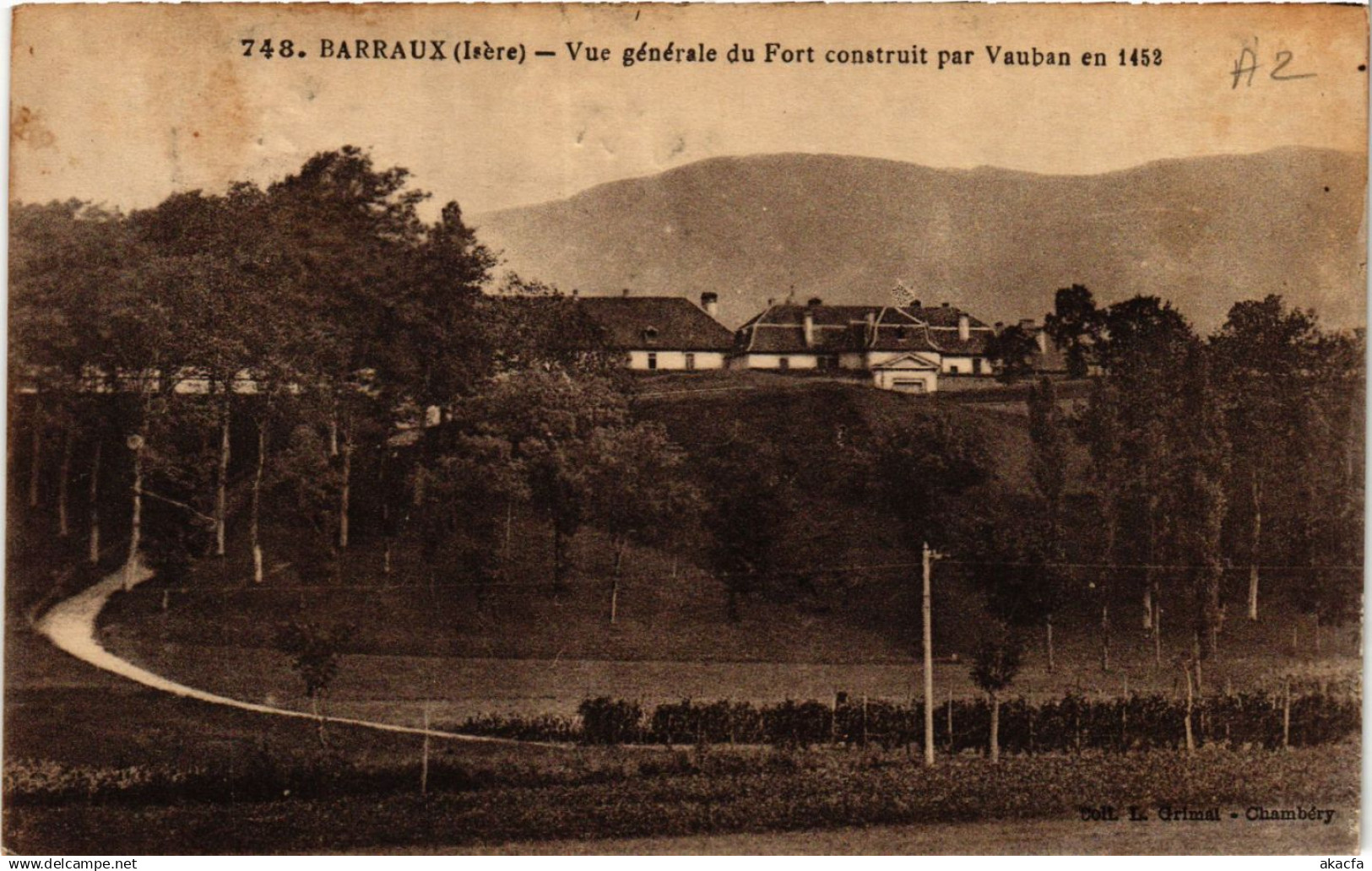 CPA BARRAUX - Vue générale du Fort construit par Vauban en 1453 (433516)