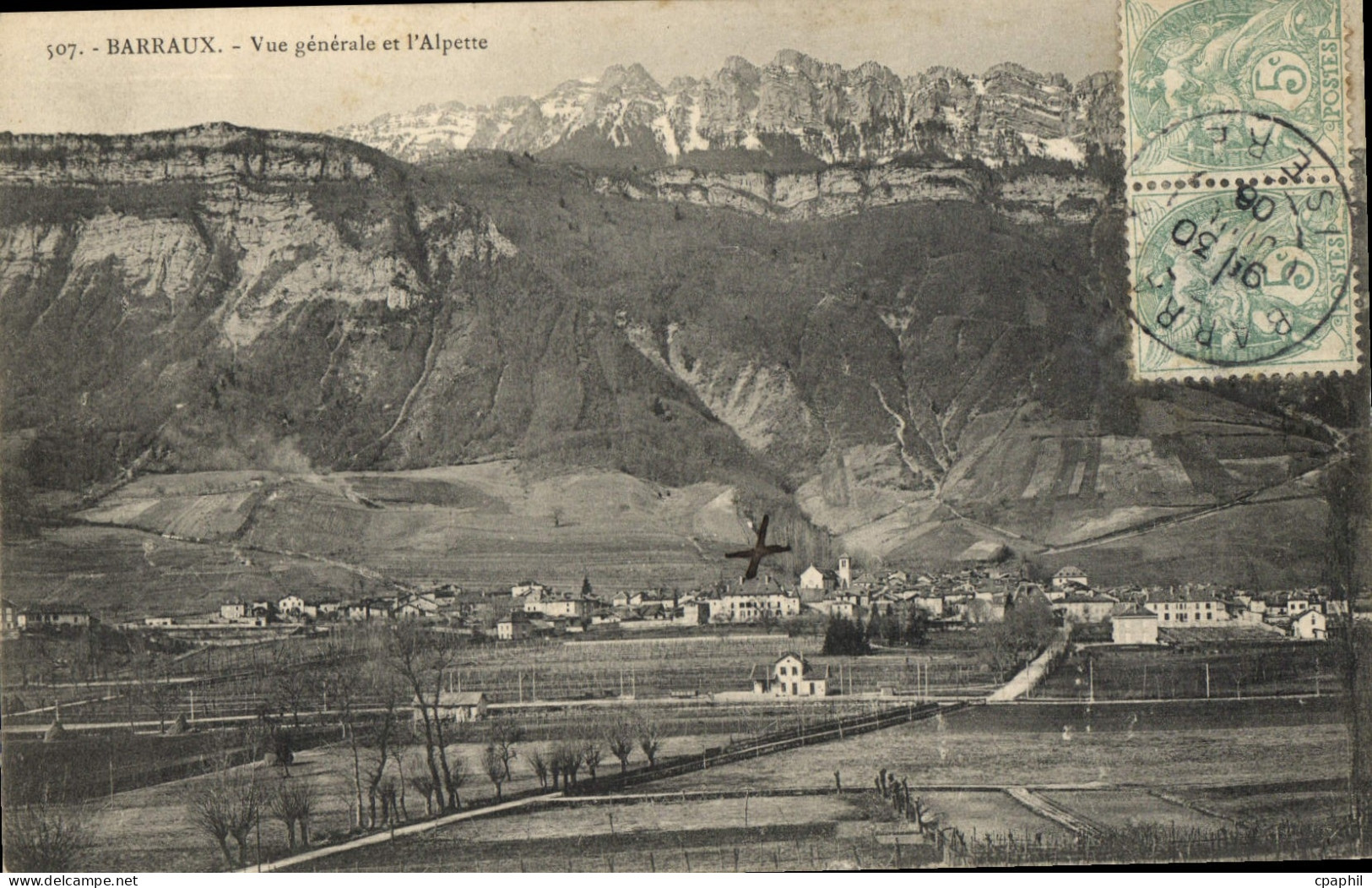 CPA Barraux Vue Generale Et I'Alpette