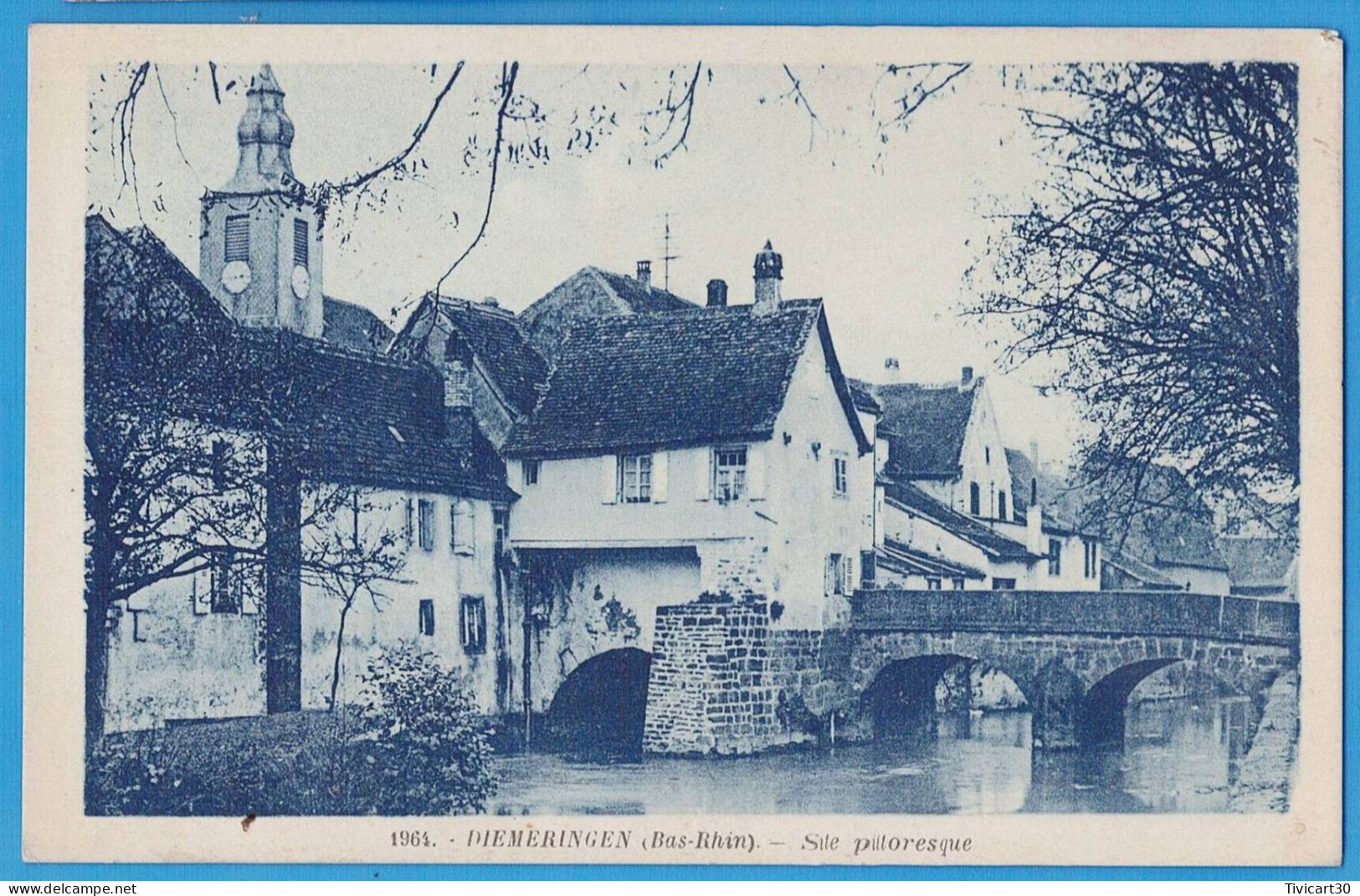 CPA BAS-RHIN (67) - DIEMERINGEN - SITE PITTORESQUE