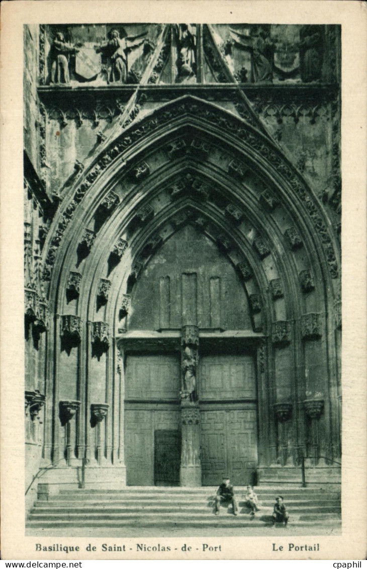 CPA Basilique de Saint Nicolas de Port Le portail