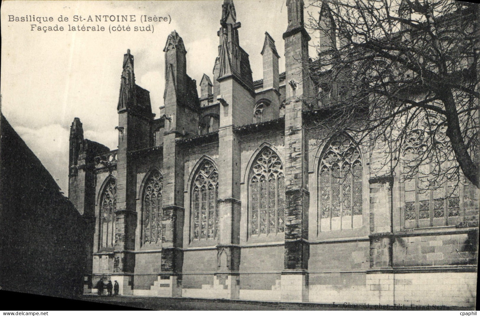 CPA Basilique de St Antoine Isere Facade Laterale Cote Sud