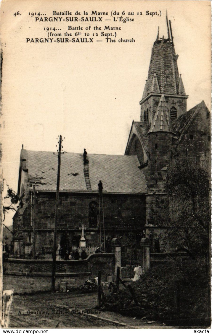 CPA Bataille de la MARNE PARGNY-sur-SAULX. L'Église (346286)