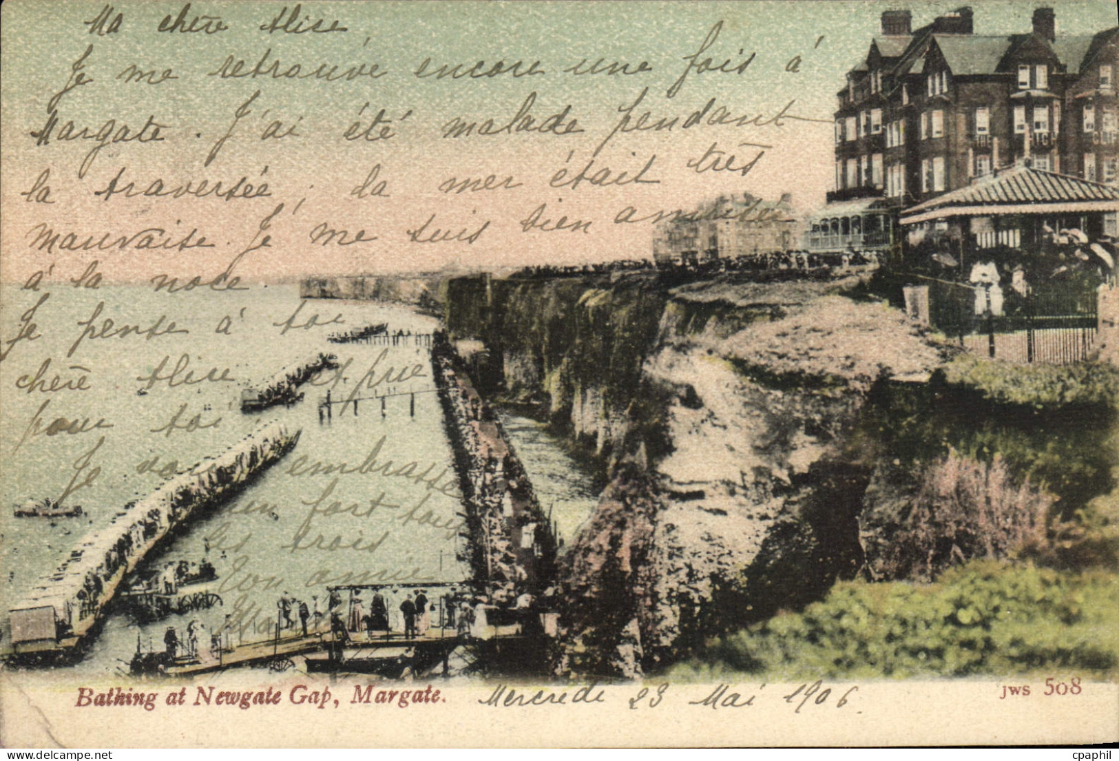 CPA Bathing at Newgate Gap Margate