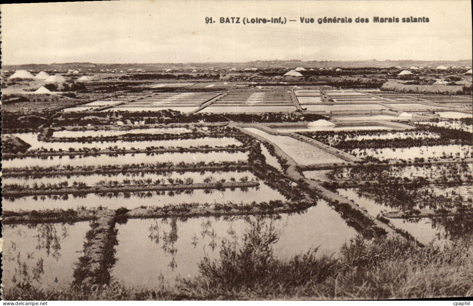 CPA Batz Vue Generale des marais salants