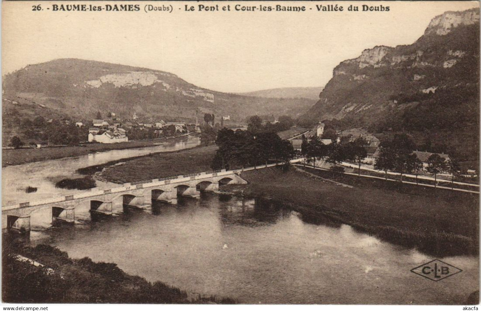 CPA BAUME-les-DAMES Le Pont et Coue-les-Baume - Vallee du Doubs (1116192)