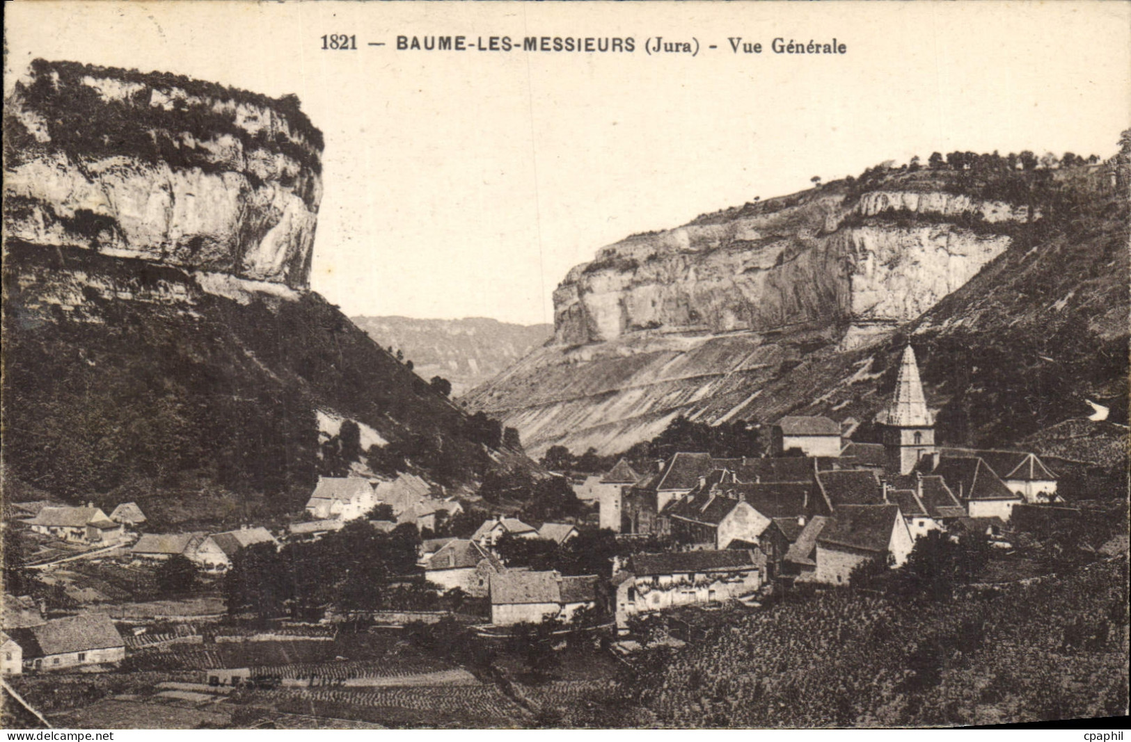 CPA Baume les Messieurs Jura Vue Generale
