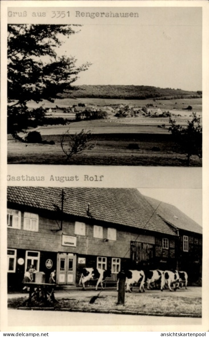 CPA Baunatal in Hessen, Gesamtansicht, Gasthaus August Rolf