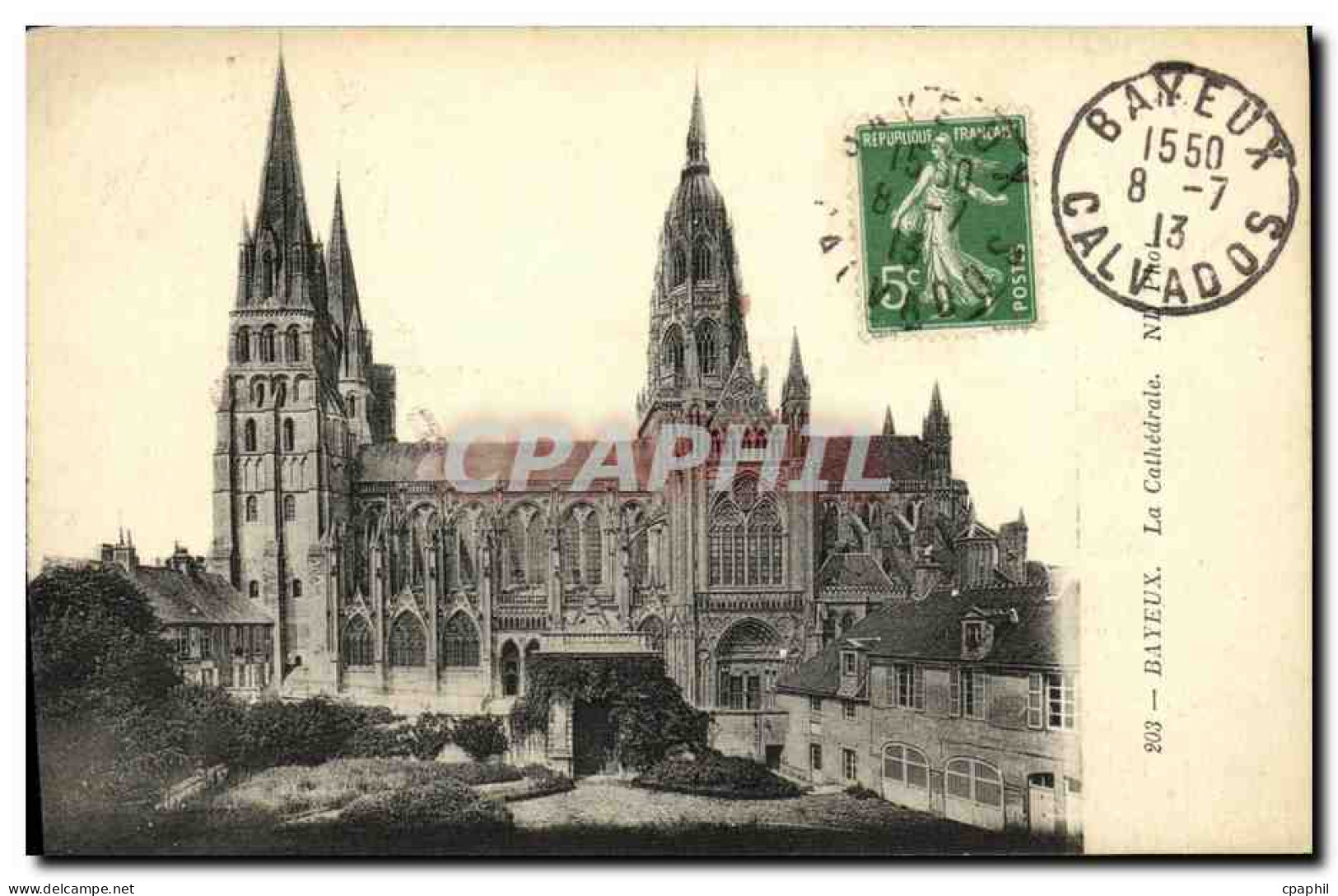 CPA Bayeux La Cathedrale