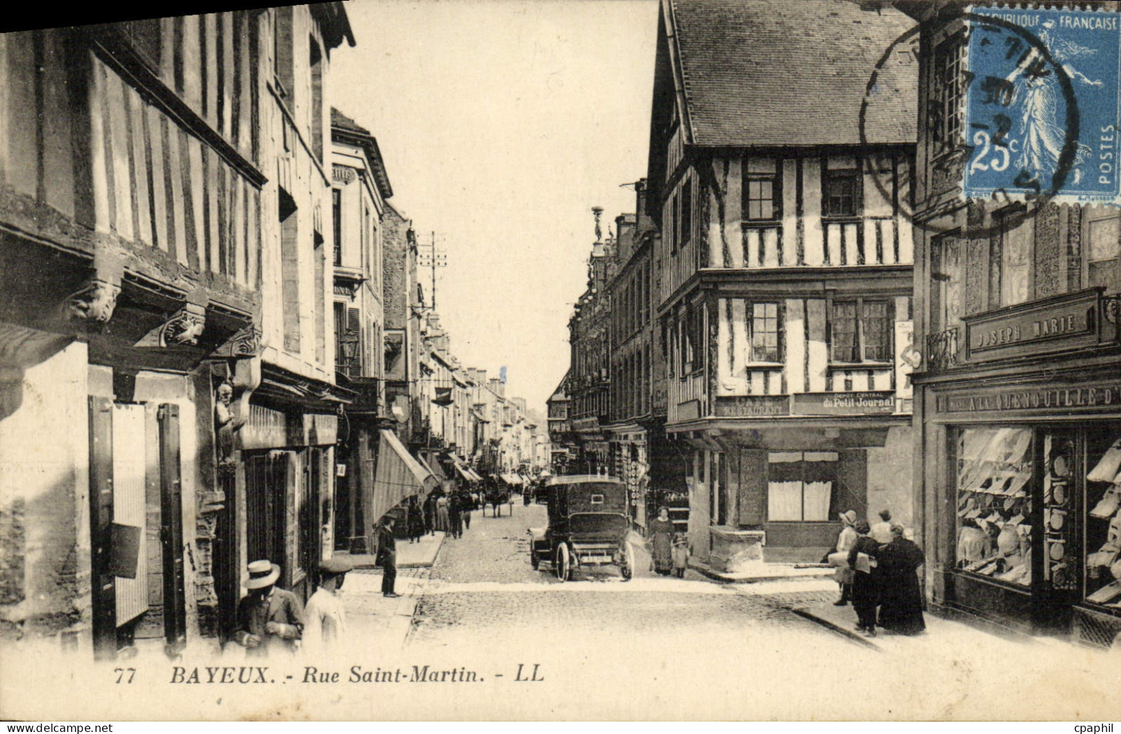 CPA Bayeux rue saint martin
