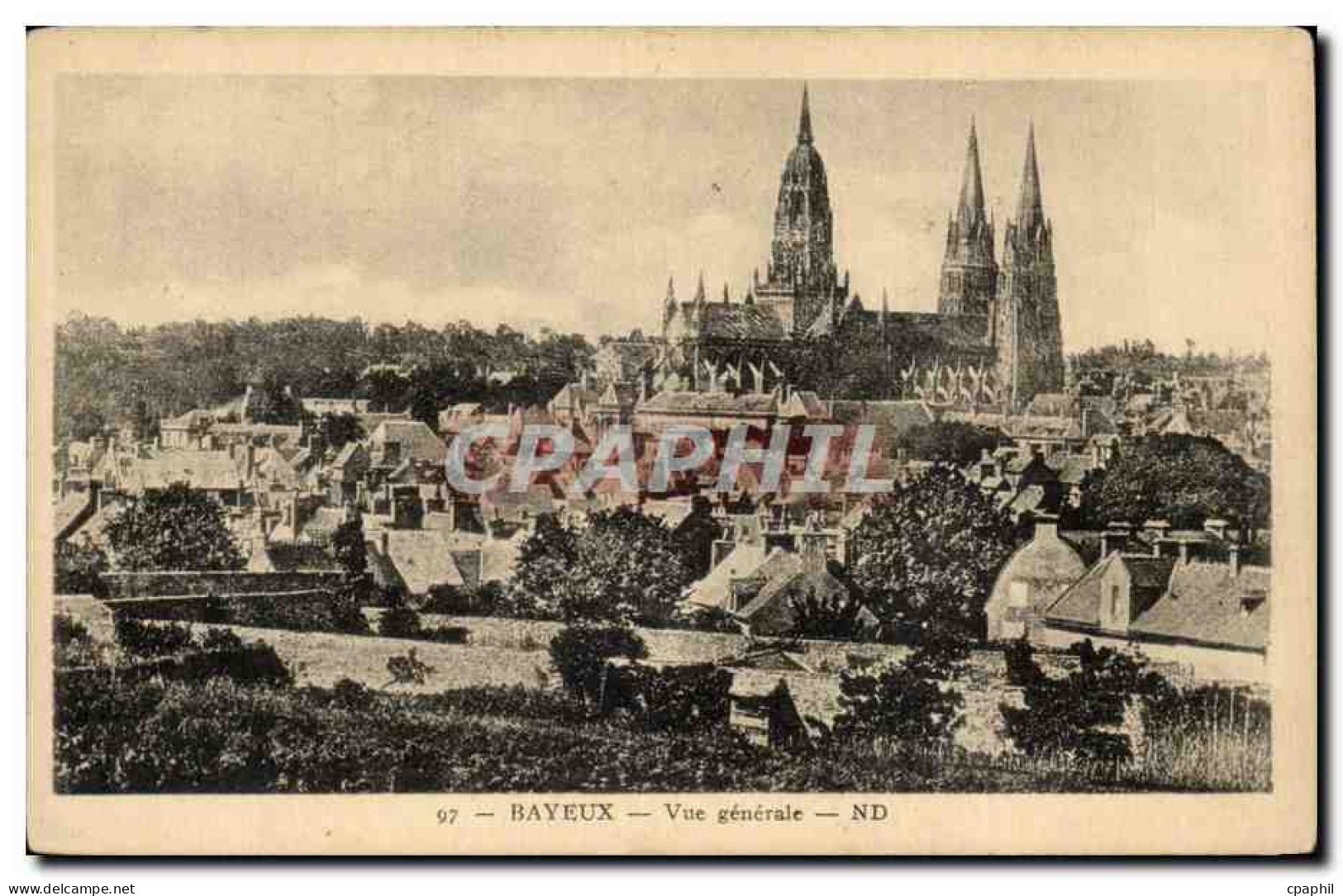 CPA Bayeux Vue generale