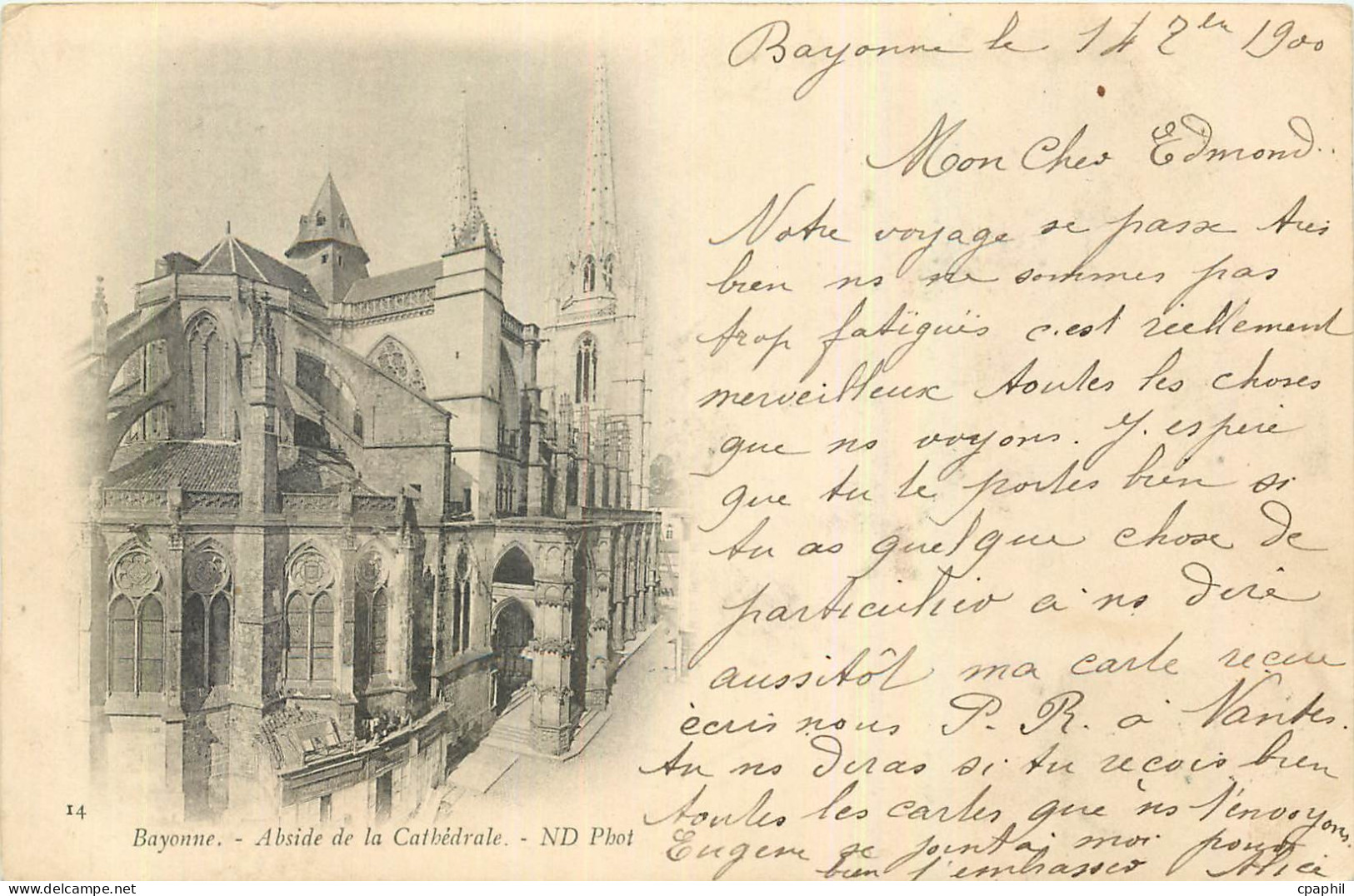 CPA Bayonne Abside de la Cathedrale
