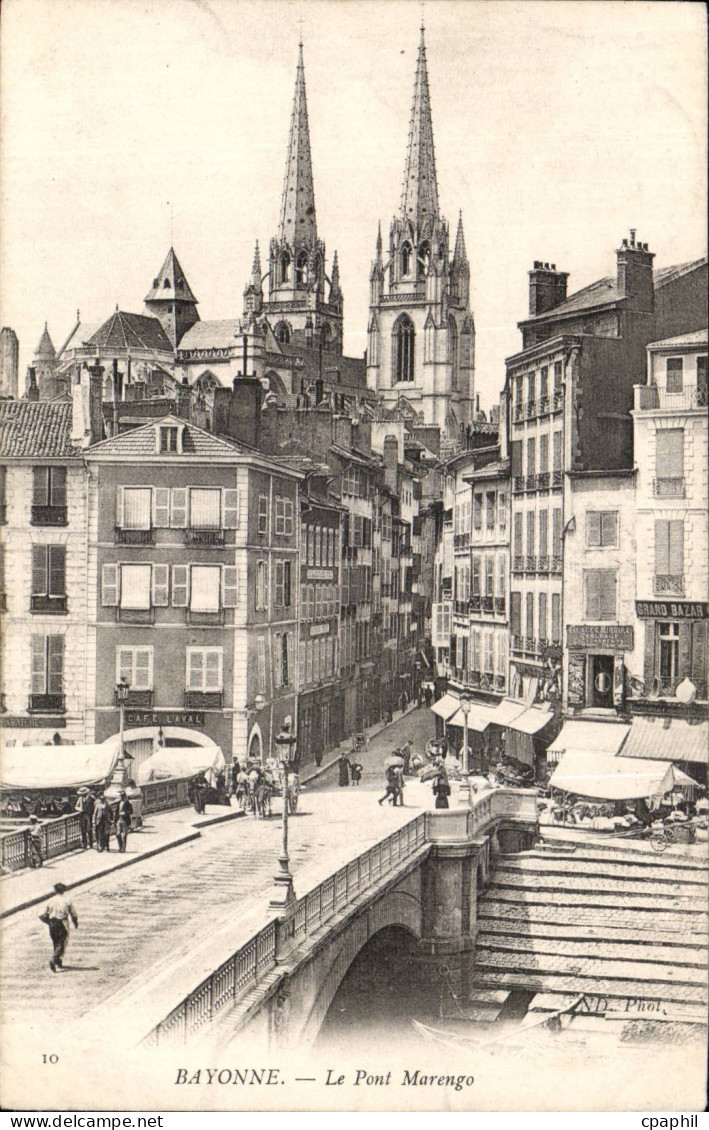 CPA Bayonne le pont Marengo