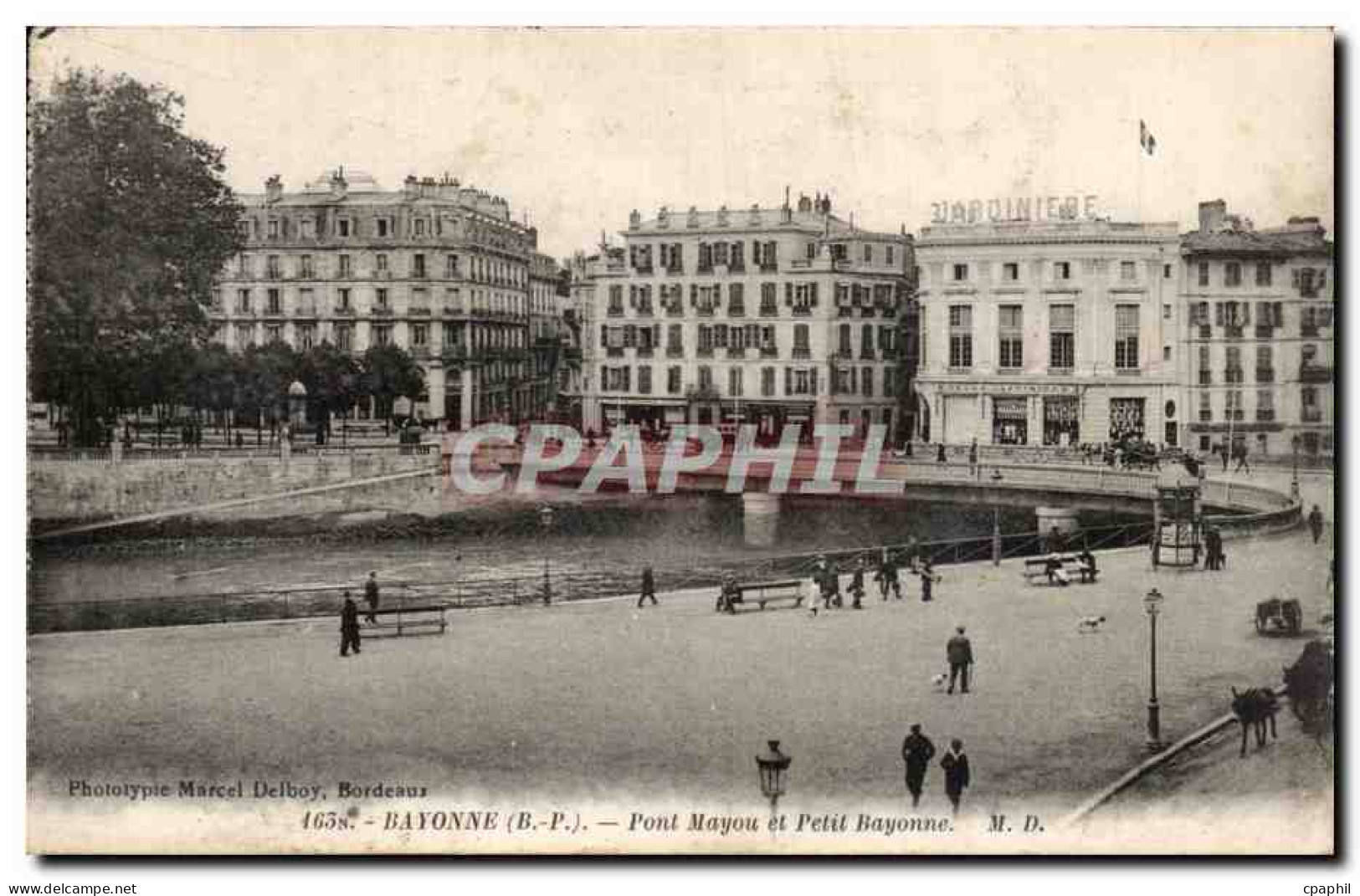 CPA Bayonne Pont Mayou et petit Bayonne
