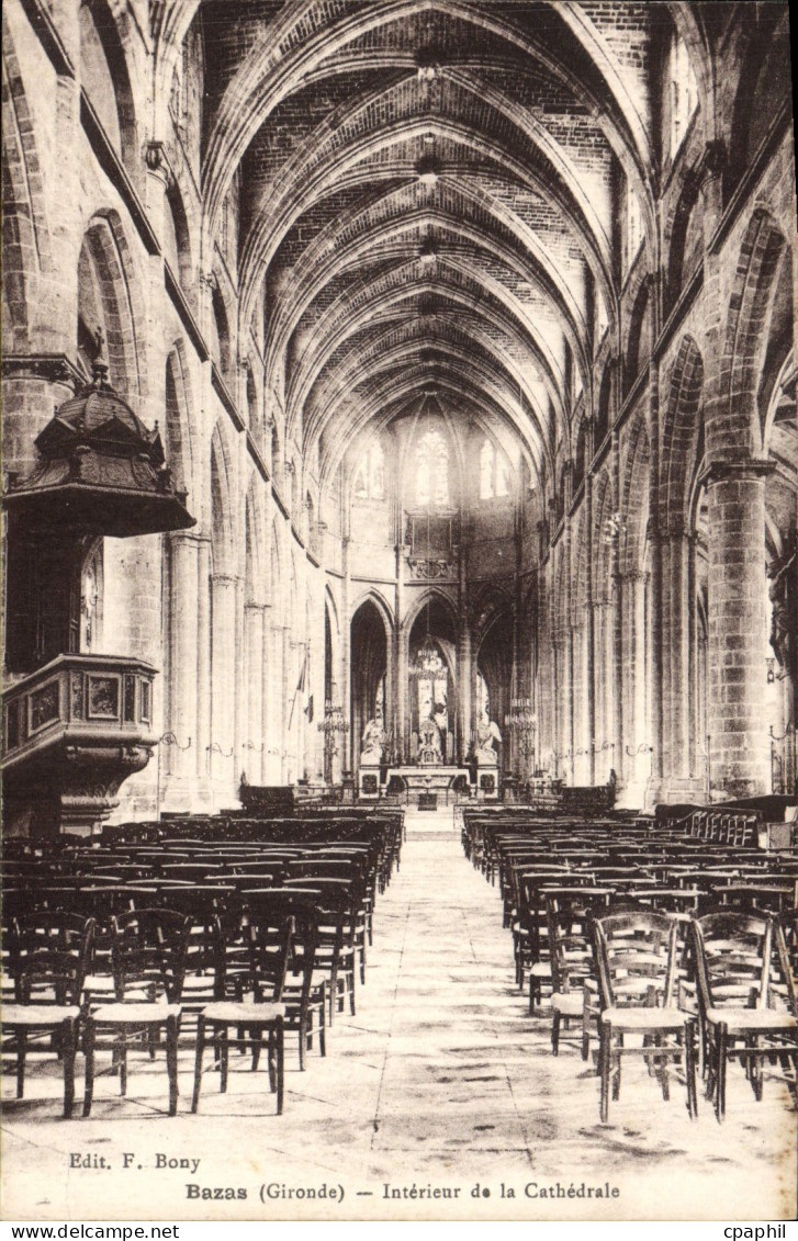 CPA Bazas Interieur de la Cathedrale