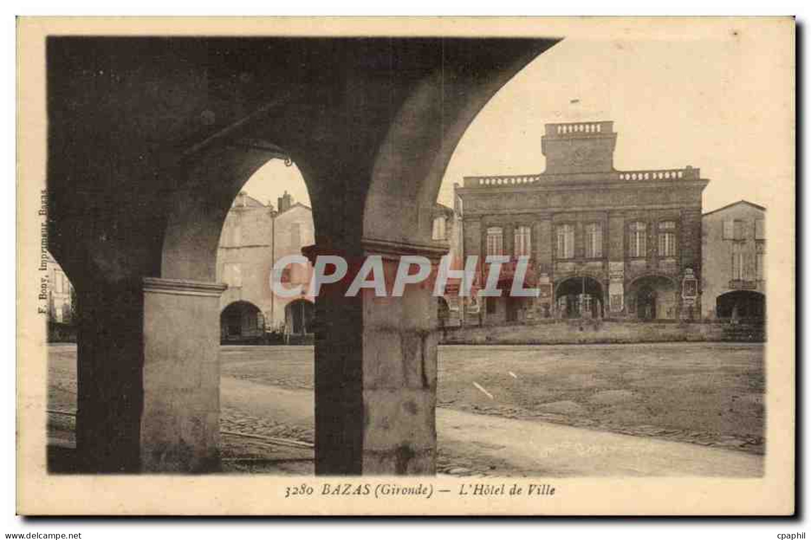 CPA Bazas L'hotel de ville