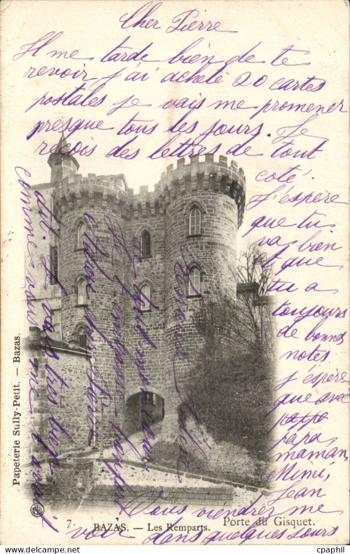 CPA Bazas Les remparts
