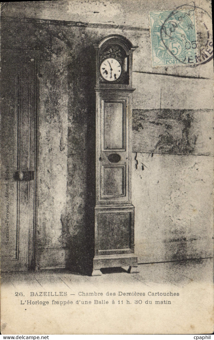 CPA Bazeilles Chambre des Dernieres Cartouches Horologe