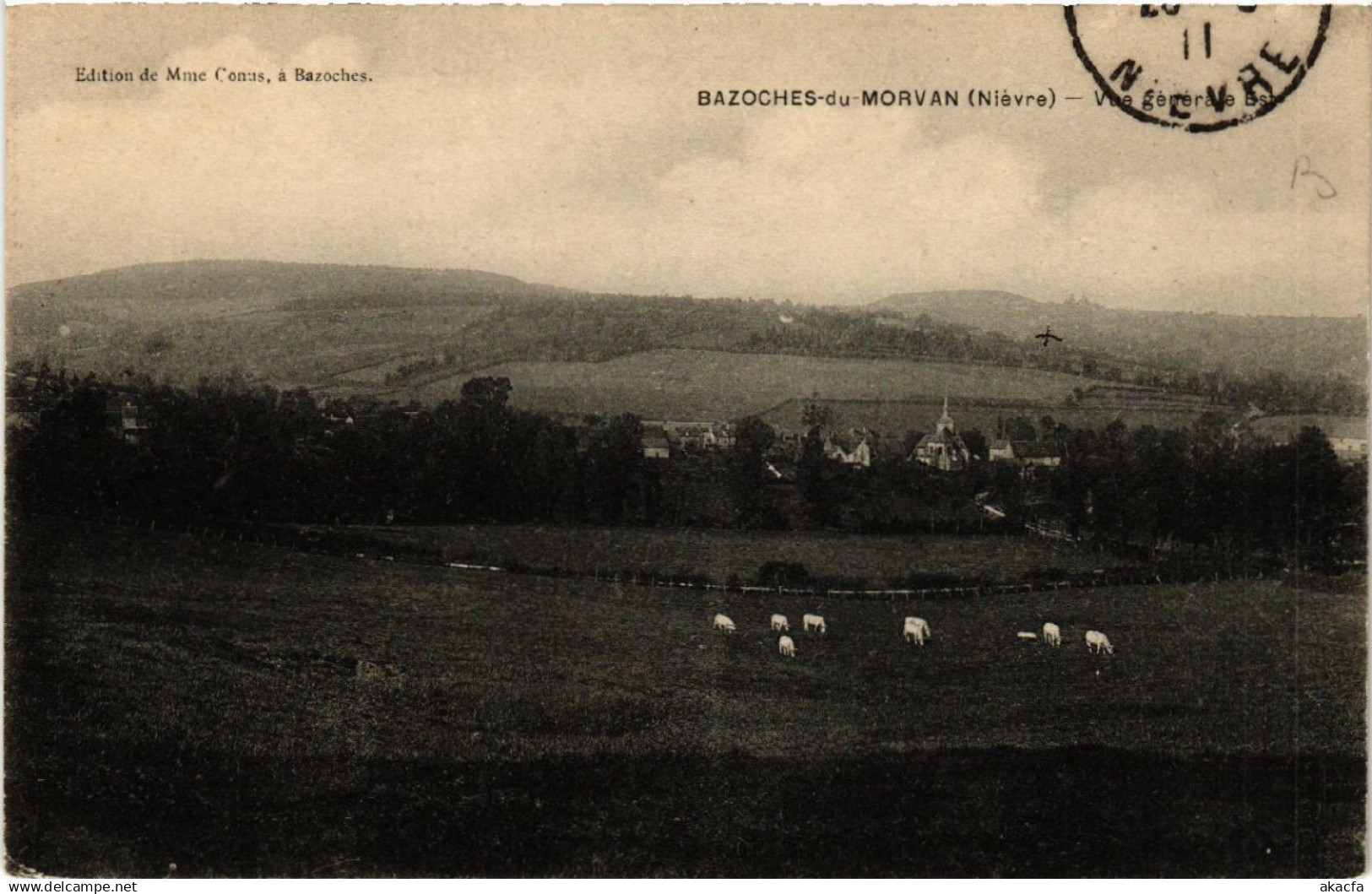 CPA BAZOCHES-du-MORVAN - Vue générale (456707)