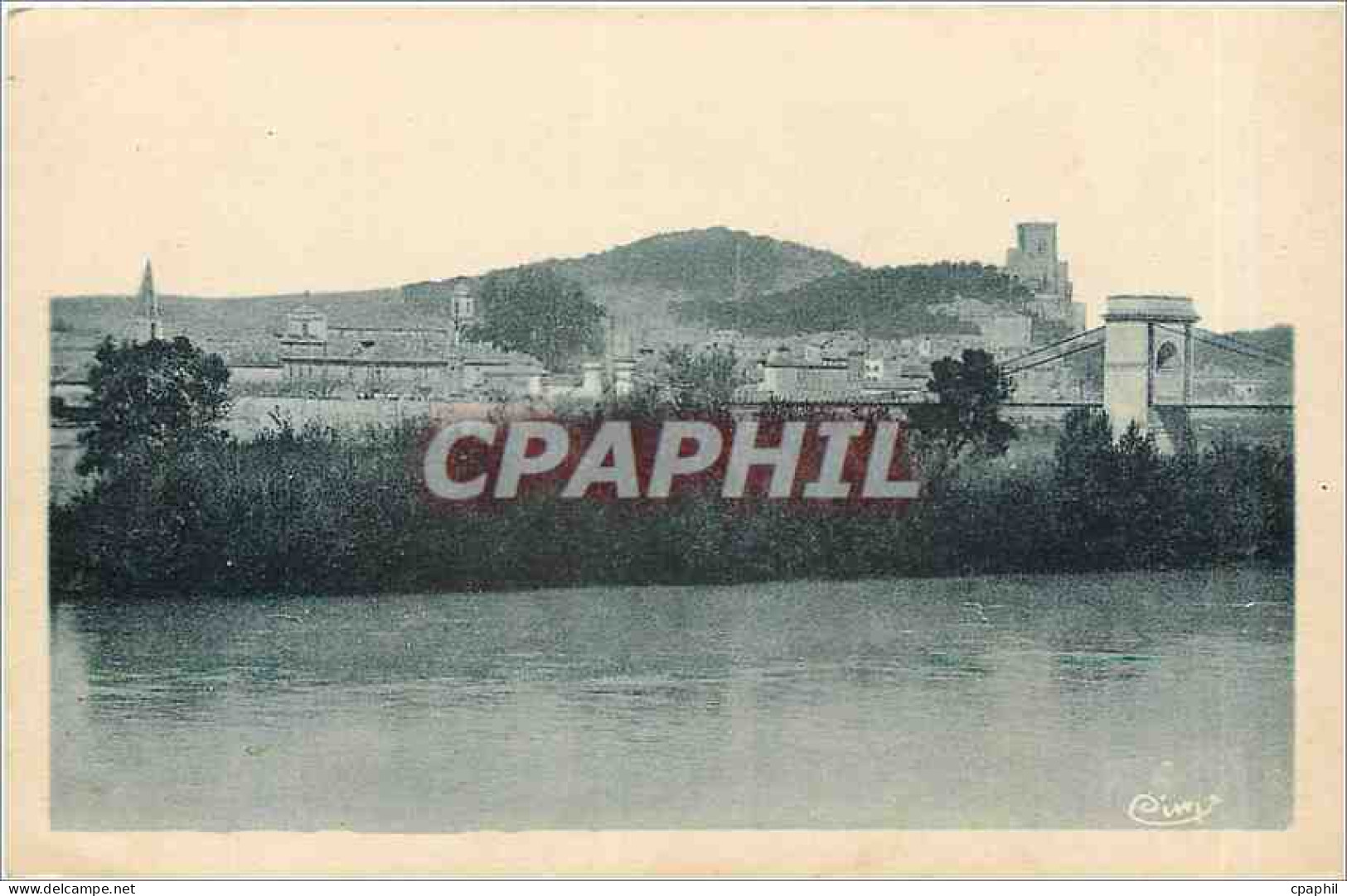 CPA Beaucaire Gard Vue Generale