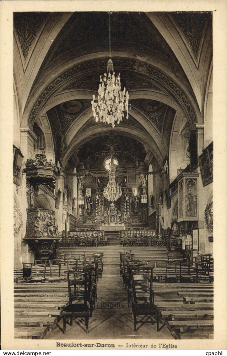 CPA Beaufort Sur Doron Interieur de L Eglise