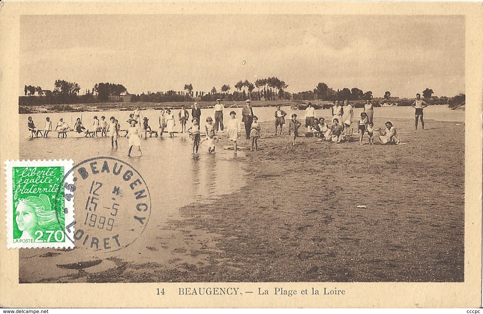 CPA Beaugency La Plage et la Loire