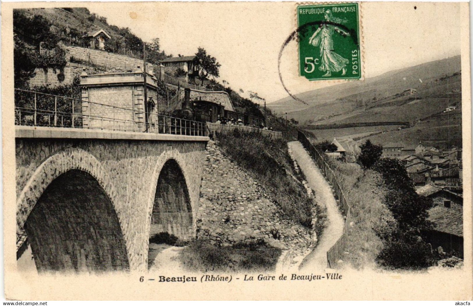 CPA BEAUJEU La Gare de BEAUJEU Ville (444302)