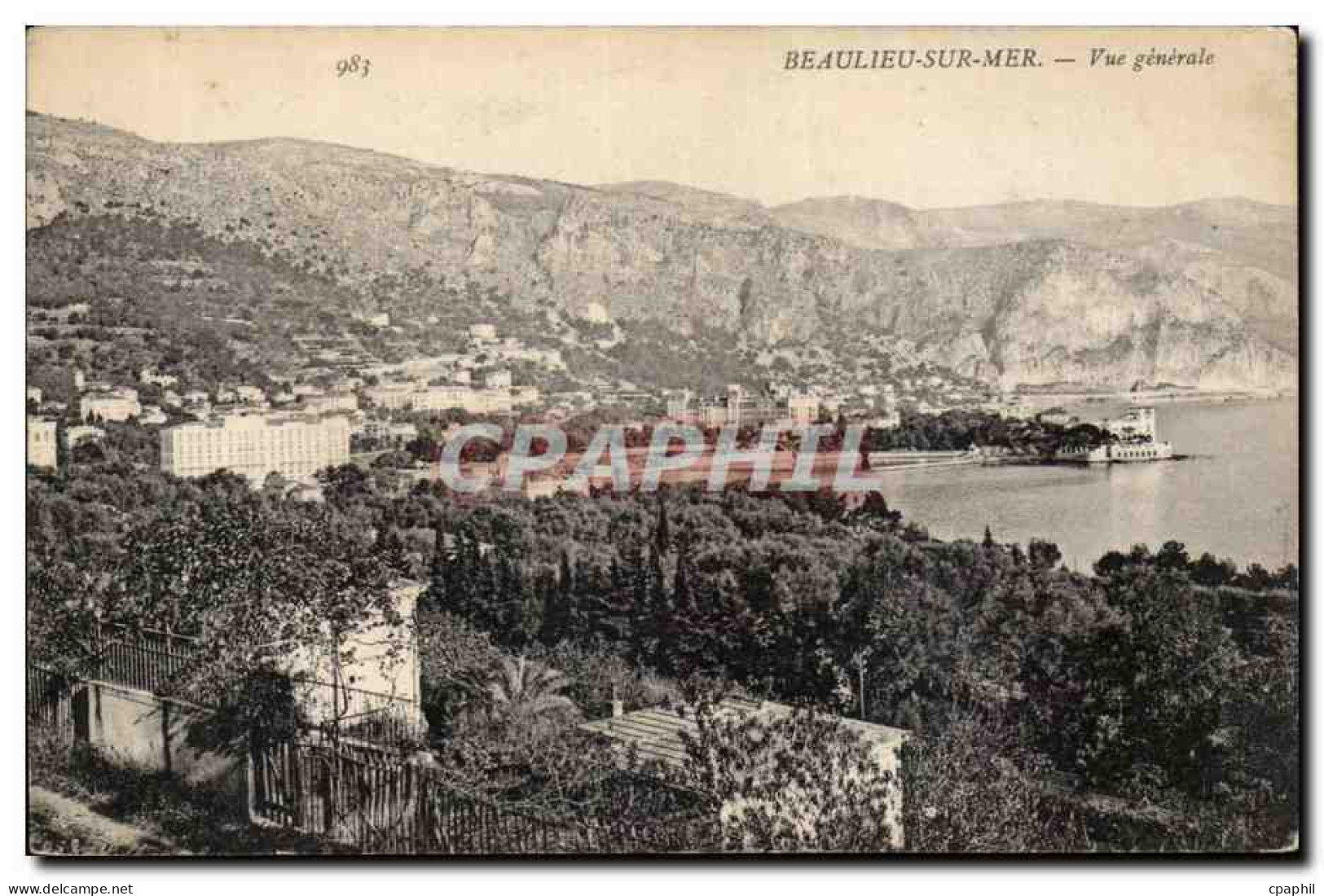 CPA Beaulieu sur Mer Vue generale
