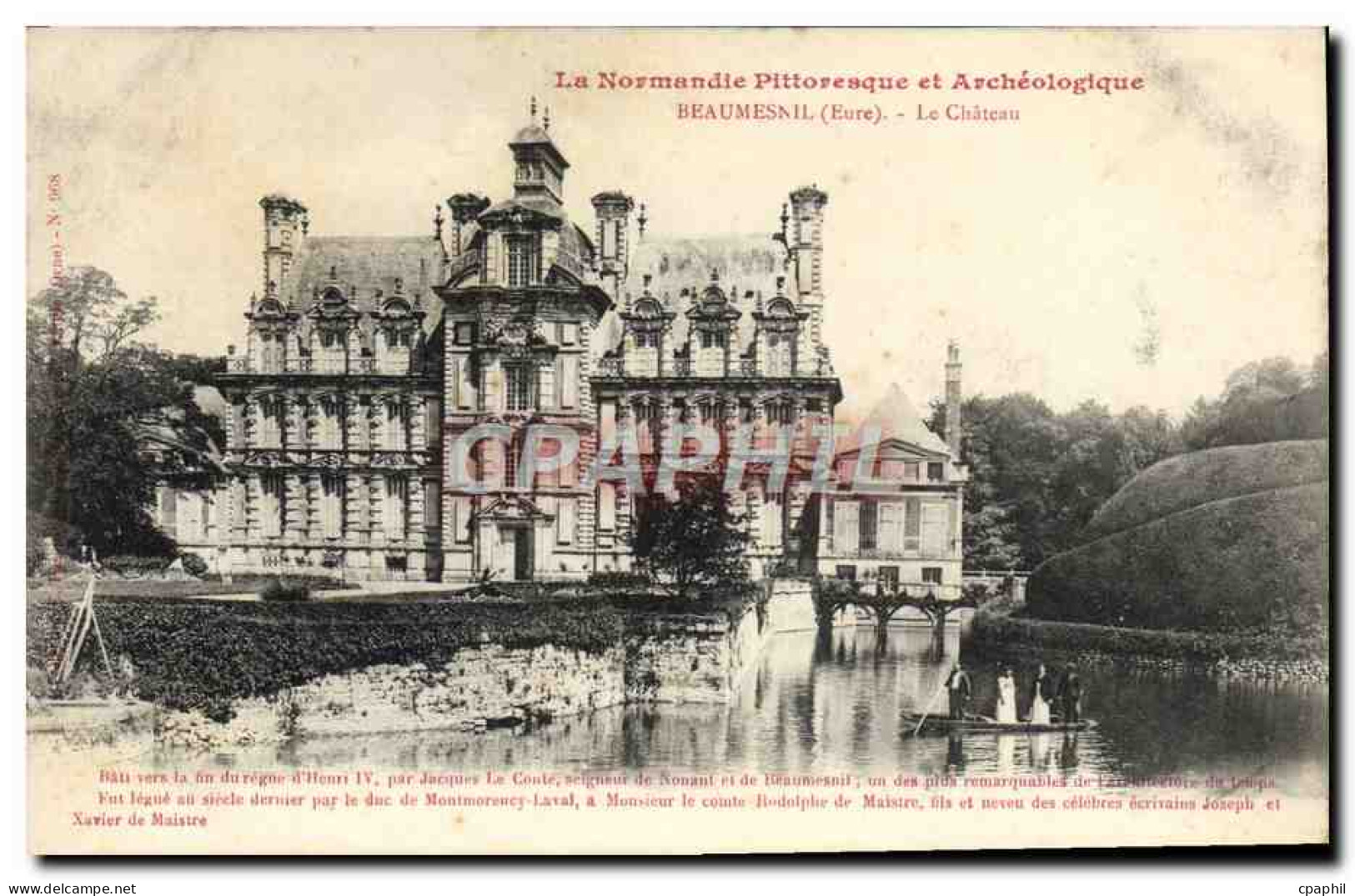 CPA Beaumesnil Le Chateau