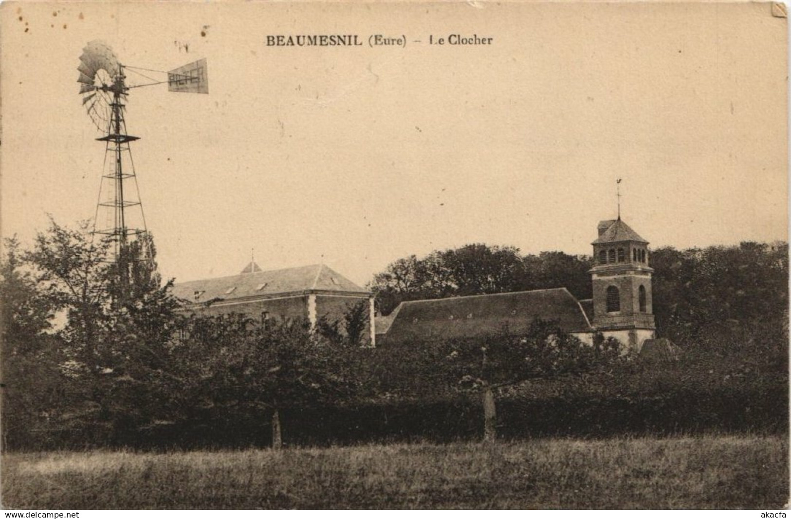 CPA BEAUMESNIL-Le Clocher (29313)