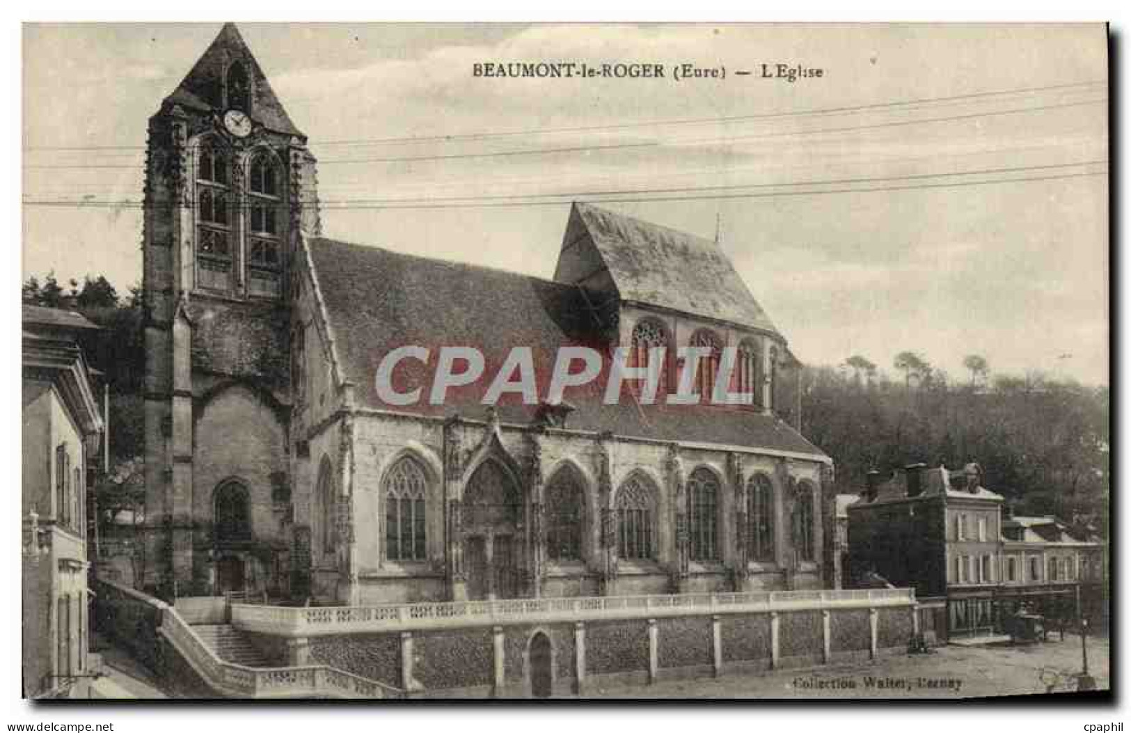 CPA Beaumont Le Roger L'Eglise