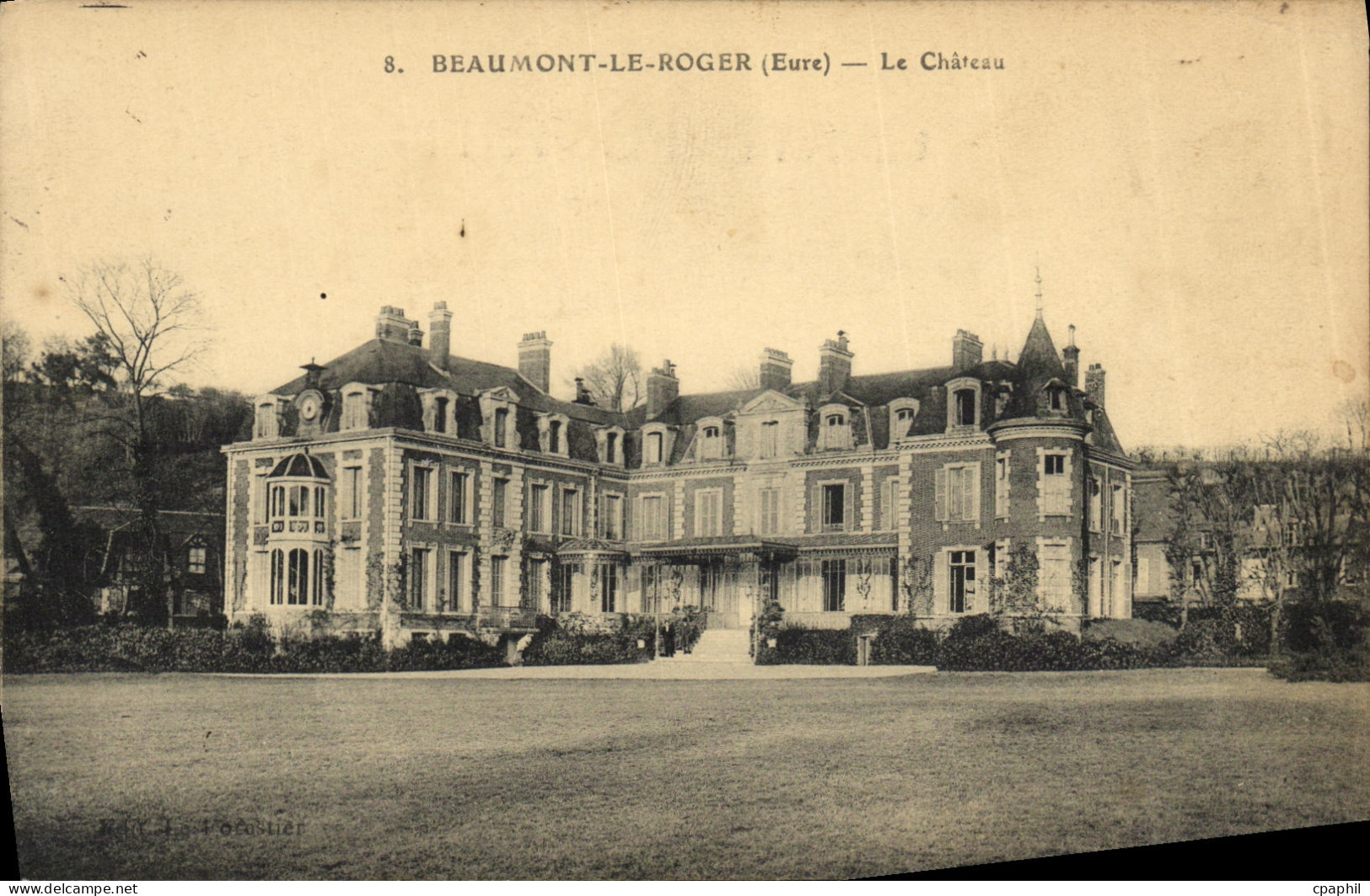 CPA Beaumont le Roger Le Chateau