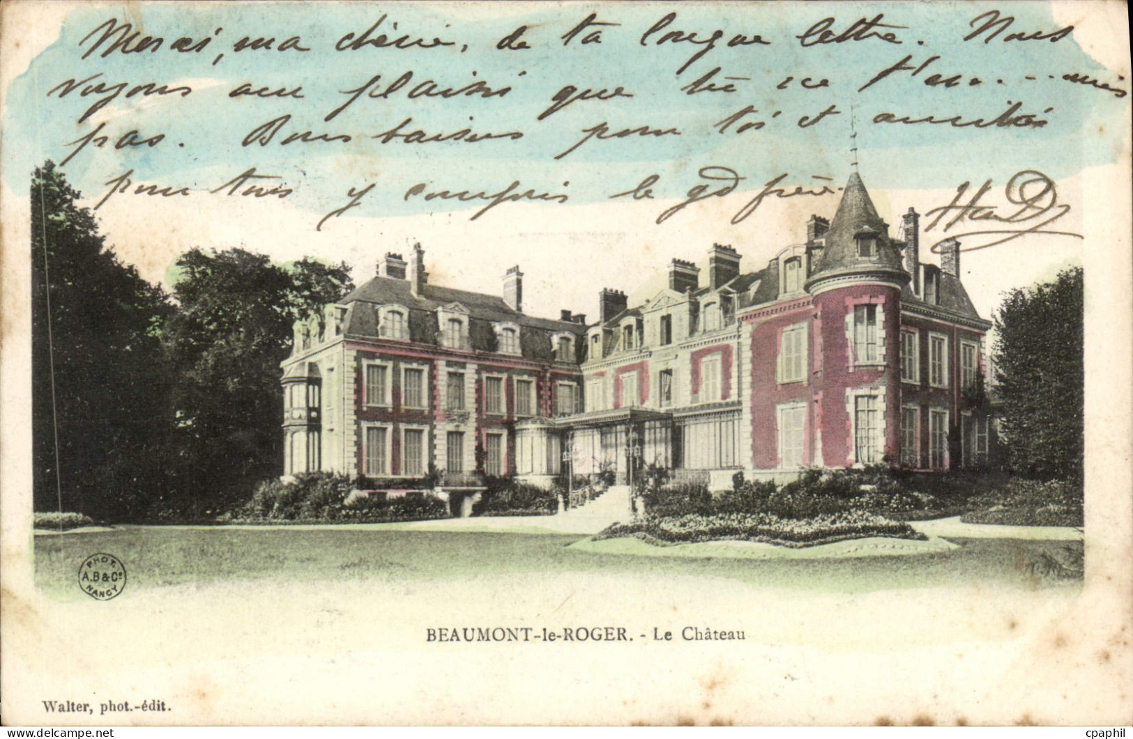 CPA Beaumont Le Roger Le Chateau