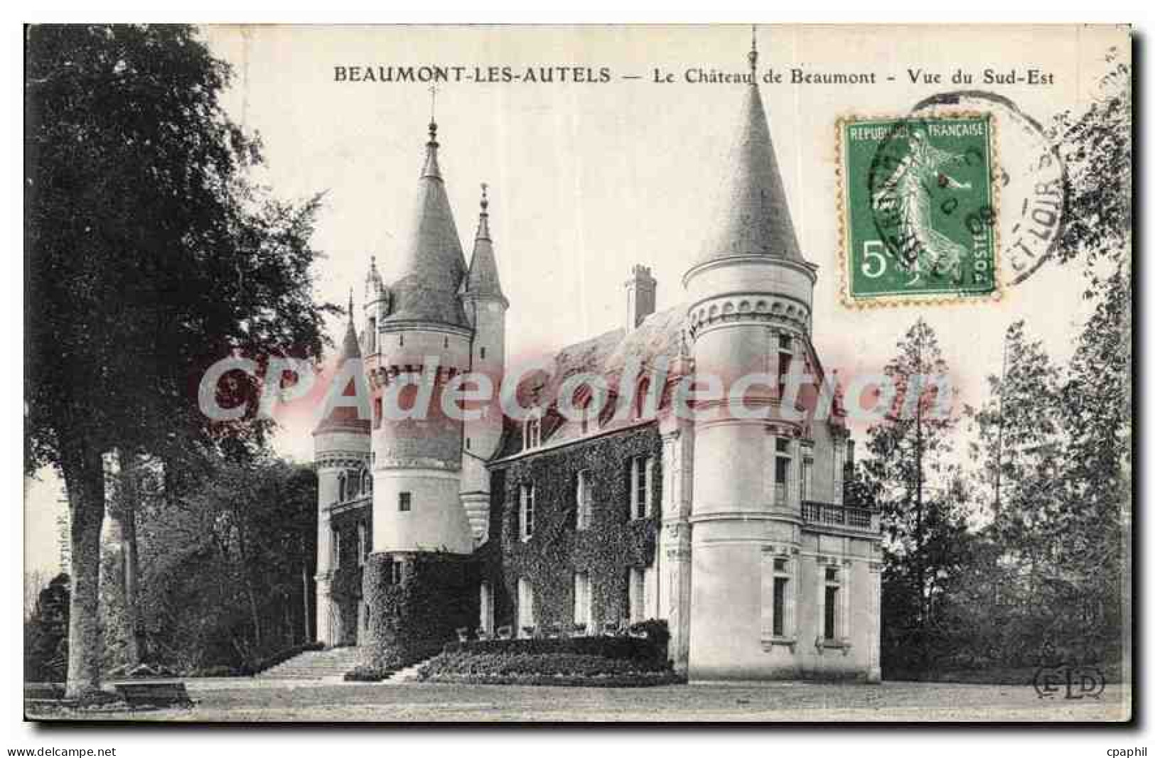 CPA Beaumont Les Autels Le Chateau De Beaumont