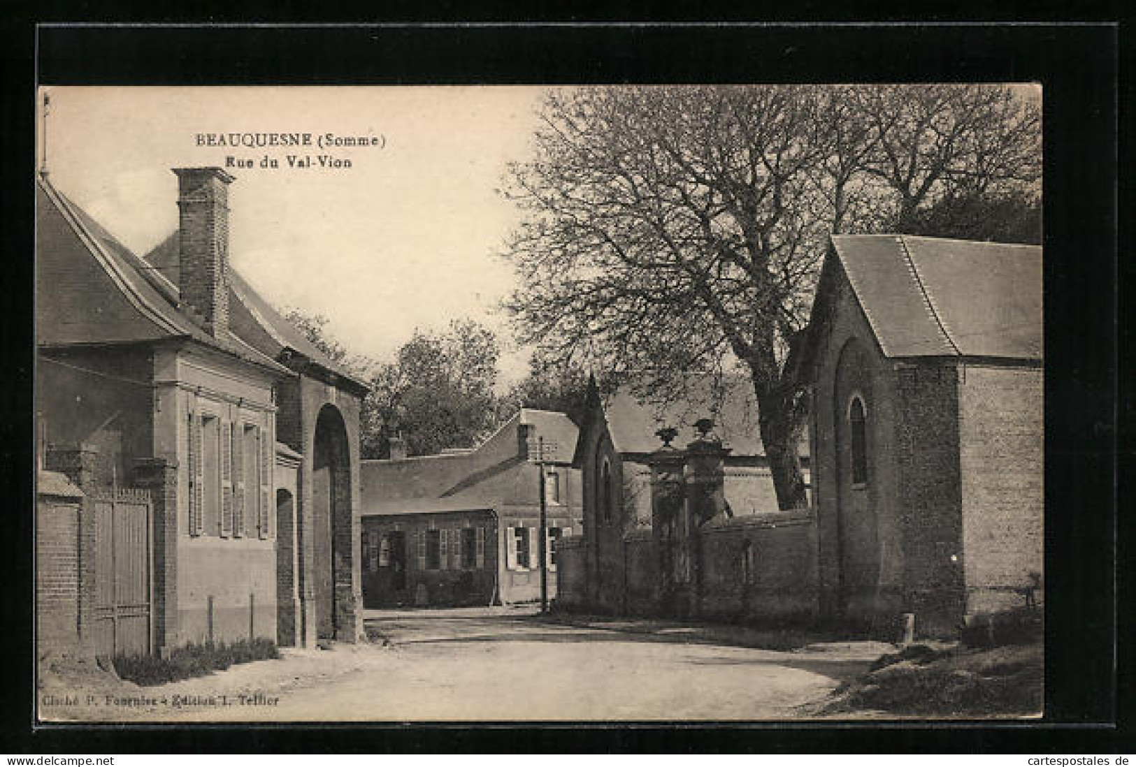 CPA Beauquesne, Rue de Val-Vion