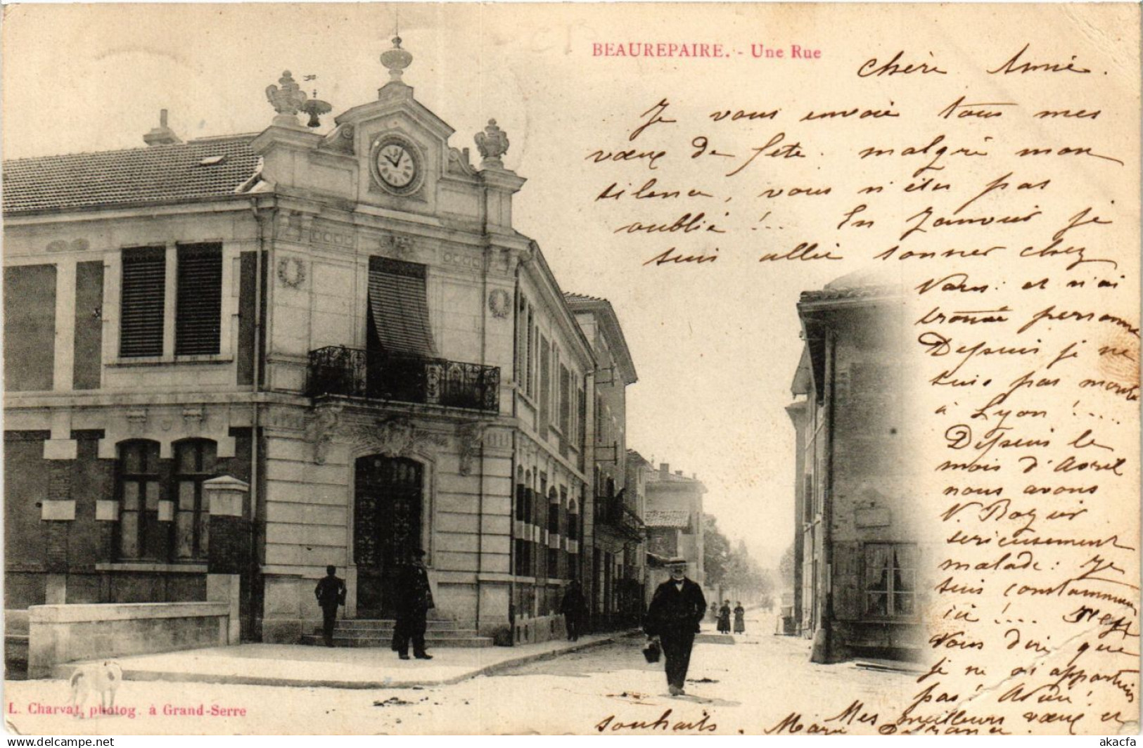 CPA BEAUREPAIRE - Une Rue (433442)