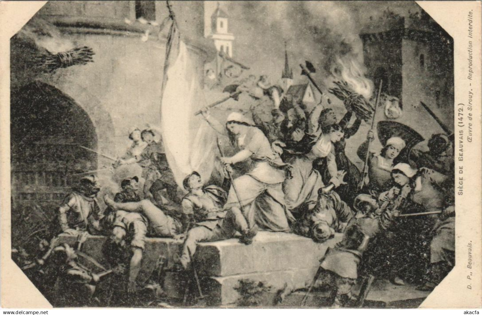 CPA BEAUVAIS Siege de Beauvais - 1472 (1208086)