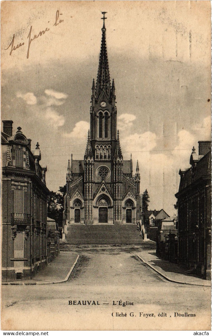 CPA Beauval eglise (1503195)