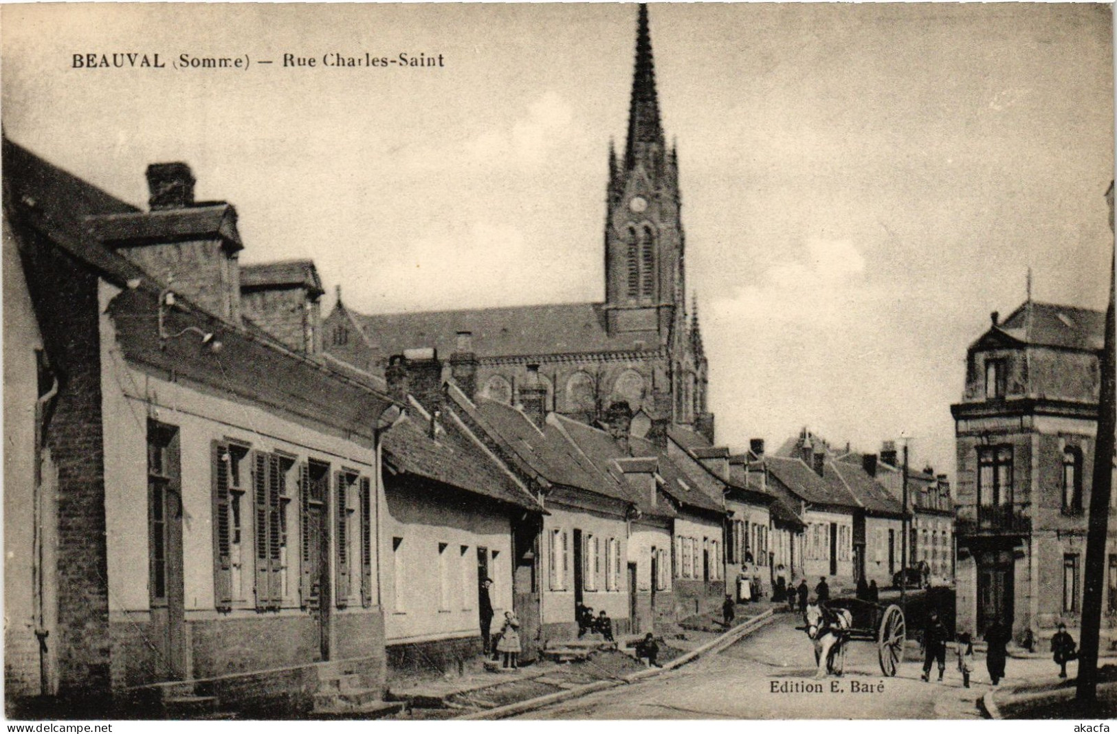 CPA Beauval Rue Charles Saint (1498701)