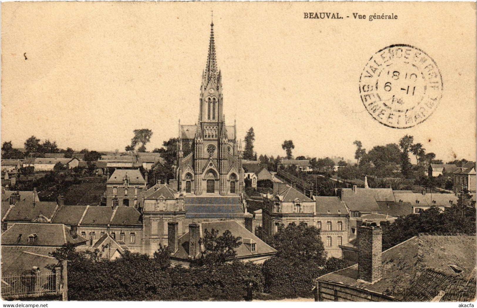 CPA Beauval vue generale (1503194)