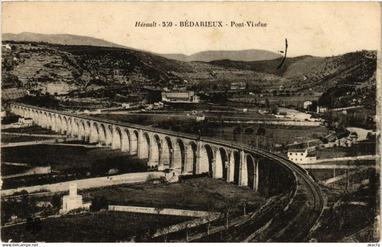CPA BEDARIEUX PONT-Viaduc (686536)