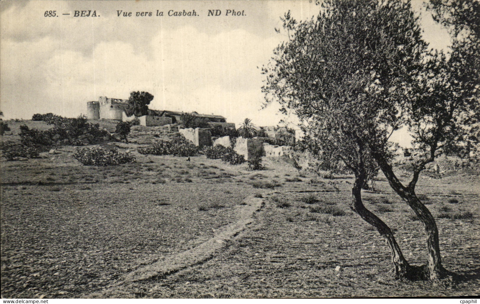 CPA Beja Vue Vers la Casbah Tunisie
