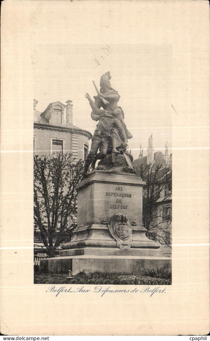 CPA Belfort Aux defenseurs de Belfort Militaria