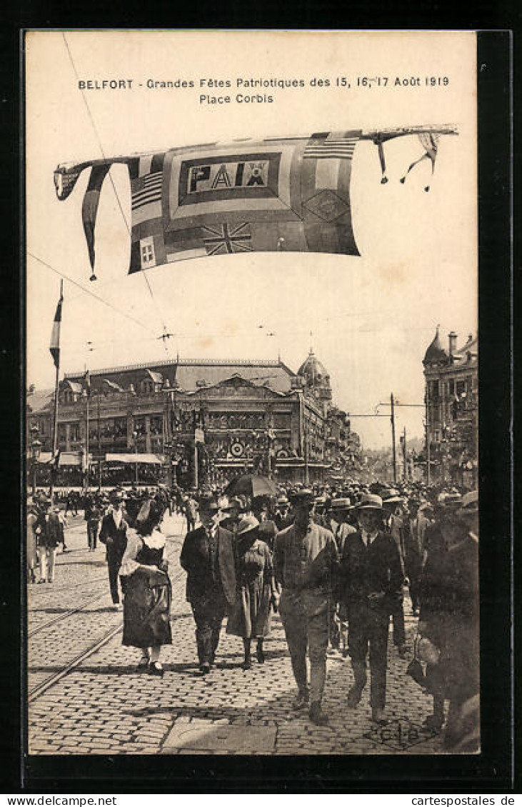 CPA Belfort, Grandes Fetes Patriotiques