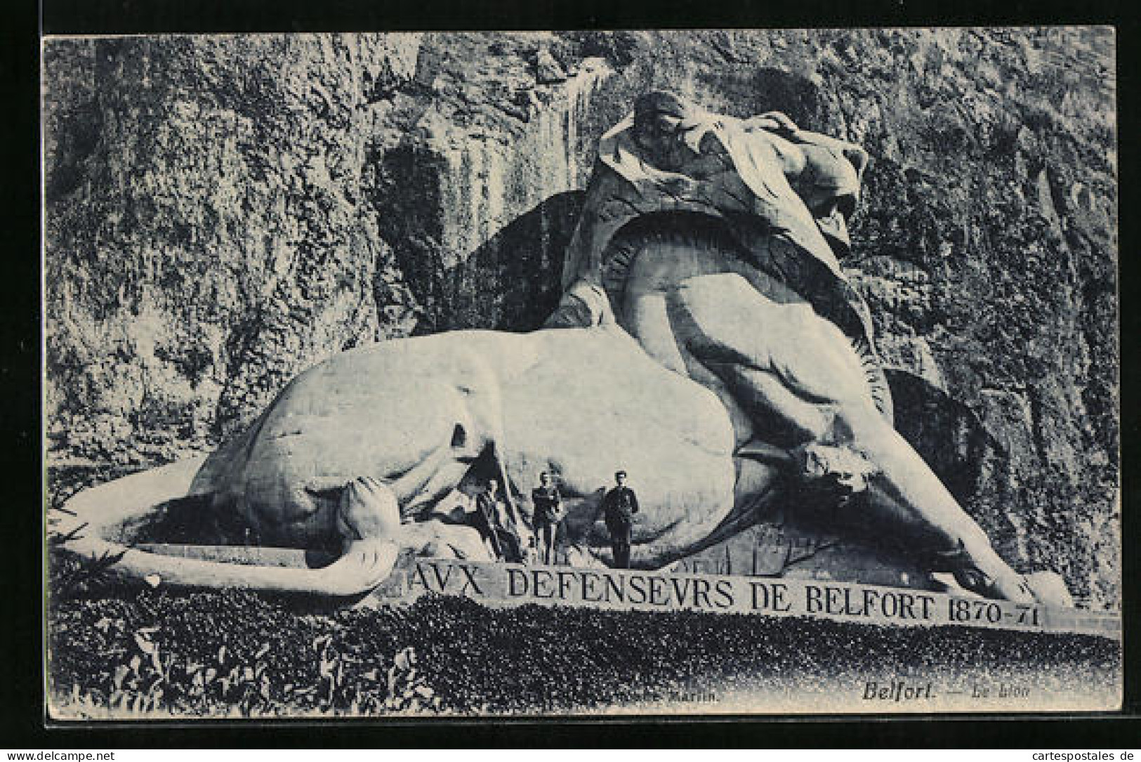 CPA Belfort, Monument Aux Defenseurs de Belfort 1870-71