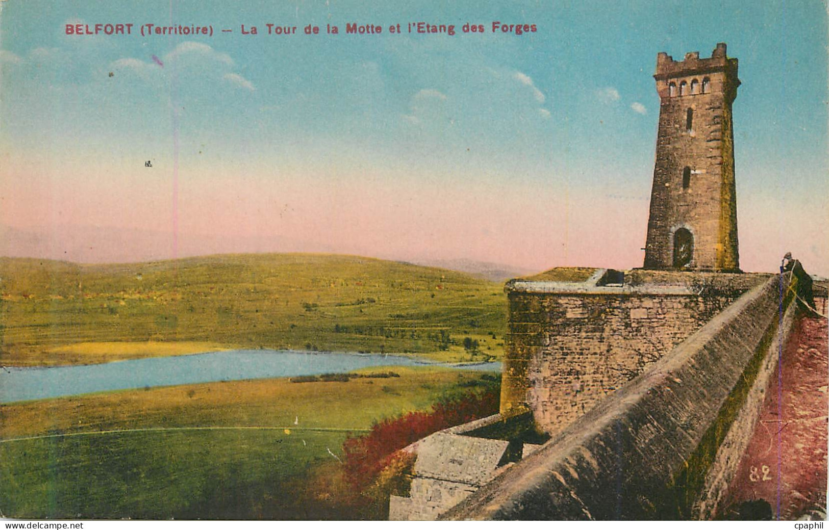 CPA Belfort (Territoire) La Tour de la Motte et l'Etang des Forges