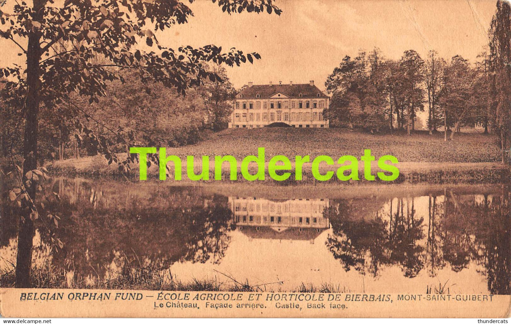 CPA BELGIAN ORPHAN FUND ECOLE AGRICOLE ET HORTICOLE DE BIERBAIS MONT SAINT GUIBERT