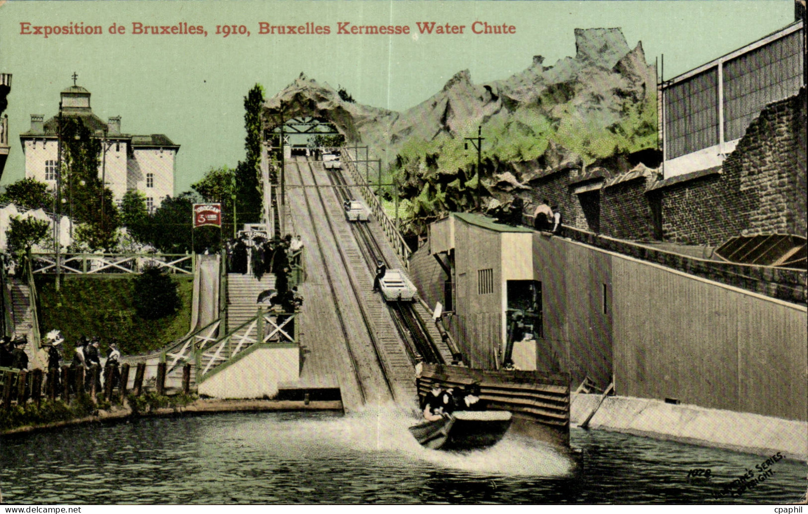 CPA Belgique Bruxelles Exposition 1910 Kermesse Water Chute