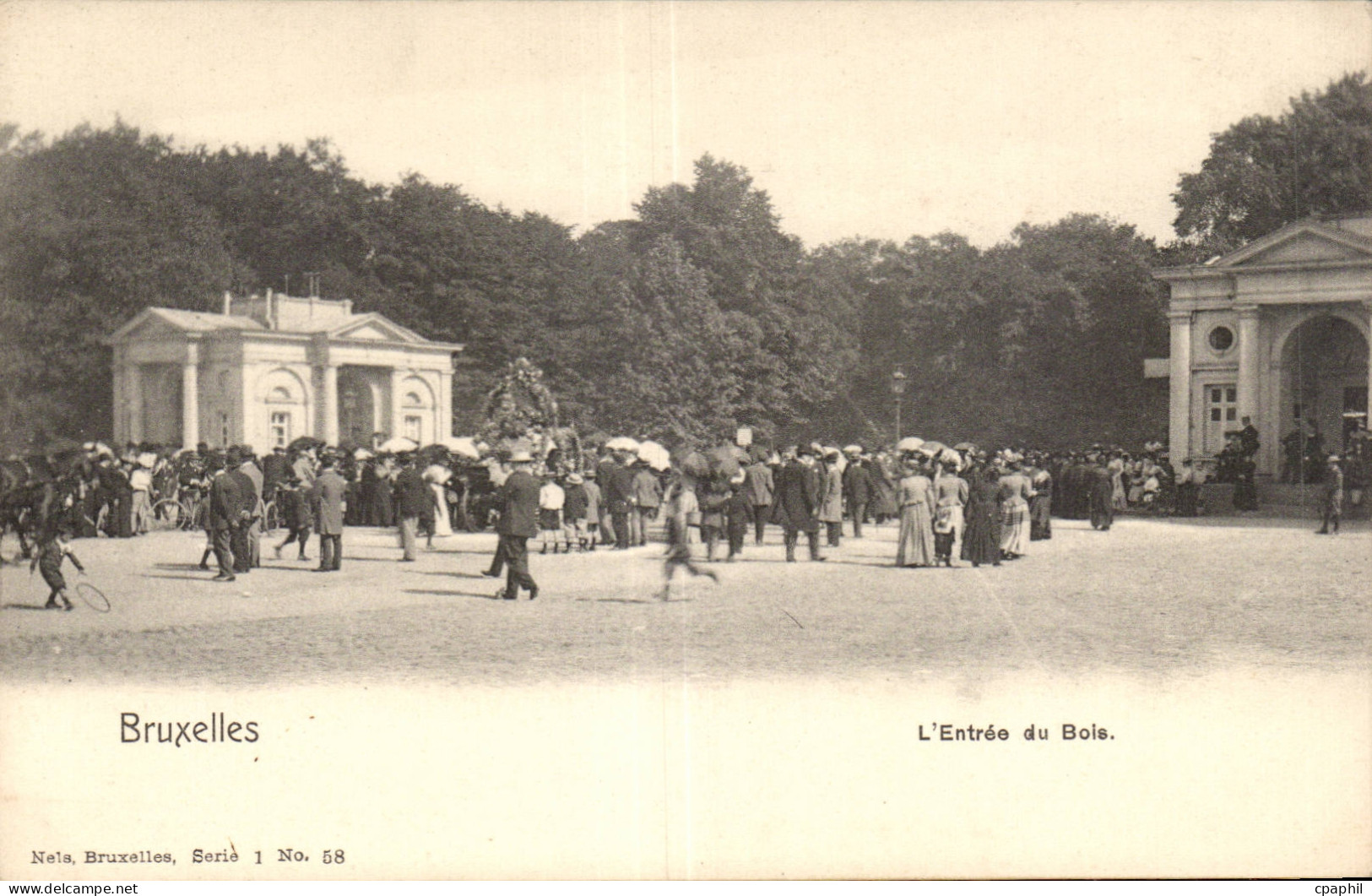 CPA Belgique Bruxelles L entree du bois